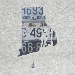 Vintage Rhode Island License Plates T-Shirt